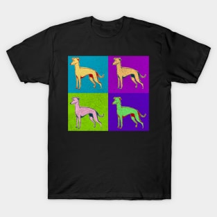Greyhound Dog Lover Best Pop Art Style Design Dog Gift Owner T-Shirt
